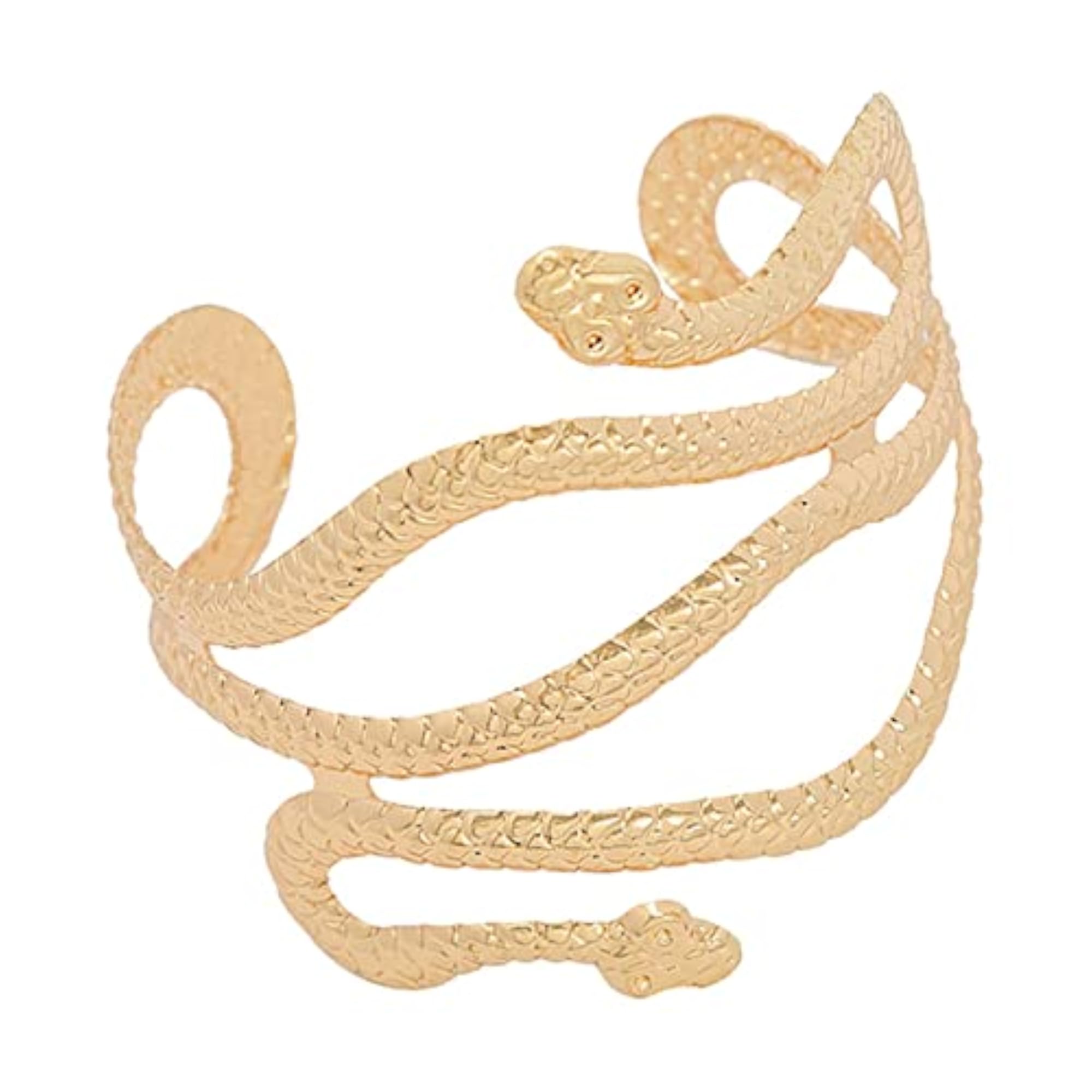 Women's Gold Snake Upper Arm Cuff Jewelry Armlet Wrap